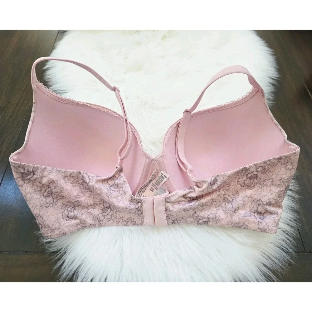 Victoria's Secret Body By Victoria Perfect Shape Push Up Bra Size 38DD Pink